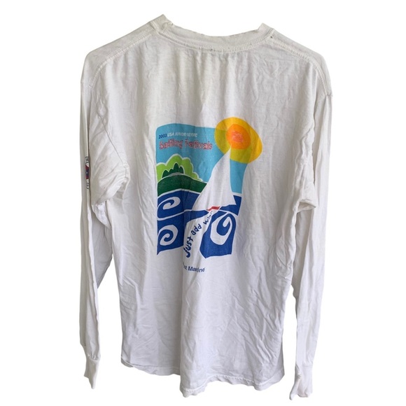 Vintage Long Sleeve Tee Shirt US Sailing Festivals Mens Adult Size M White 2003 - Picture 2 of 8